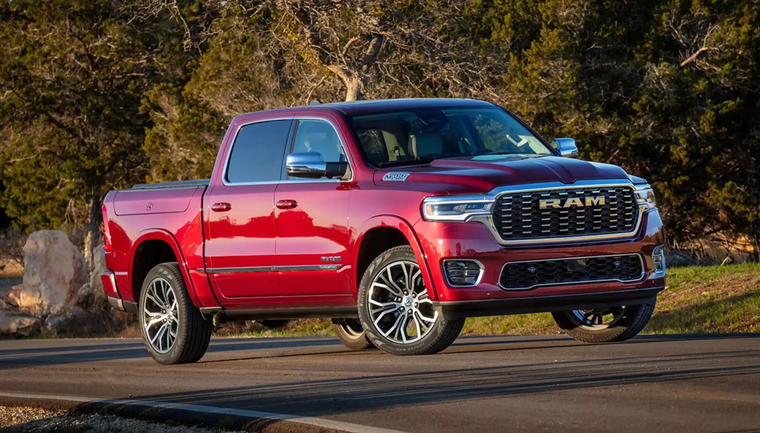 Red 2025 Ram 1500 in Little Valley, NY